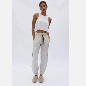 Adidas Women's Training 3 stripe oversized Trackies Joggers Sweatpant